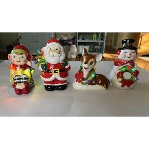 Mr. Christmas Follow the Magic Christmas Ornaments Santa Reindeer Snowman Elf